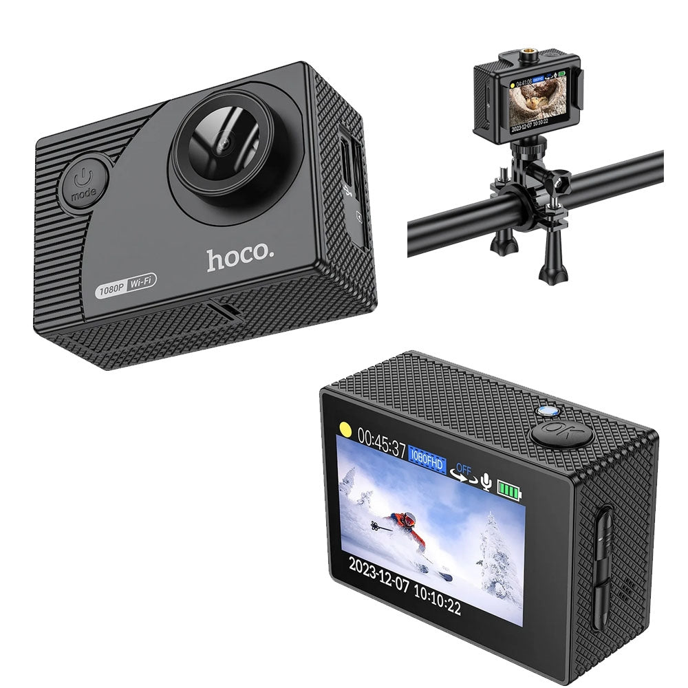 Hoco DV100 Full HD 1080P Sports Camera With 2" Screen Black