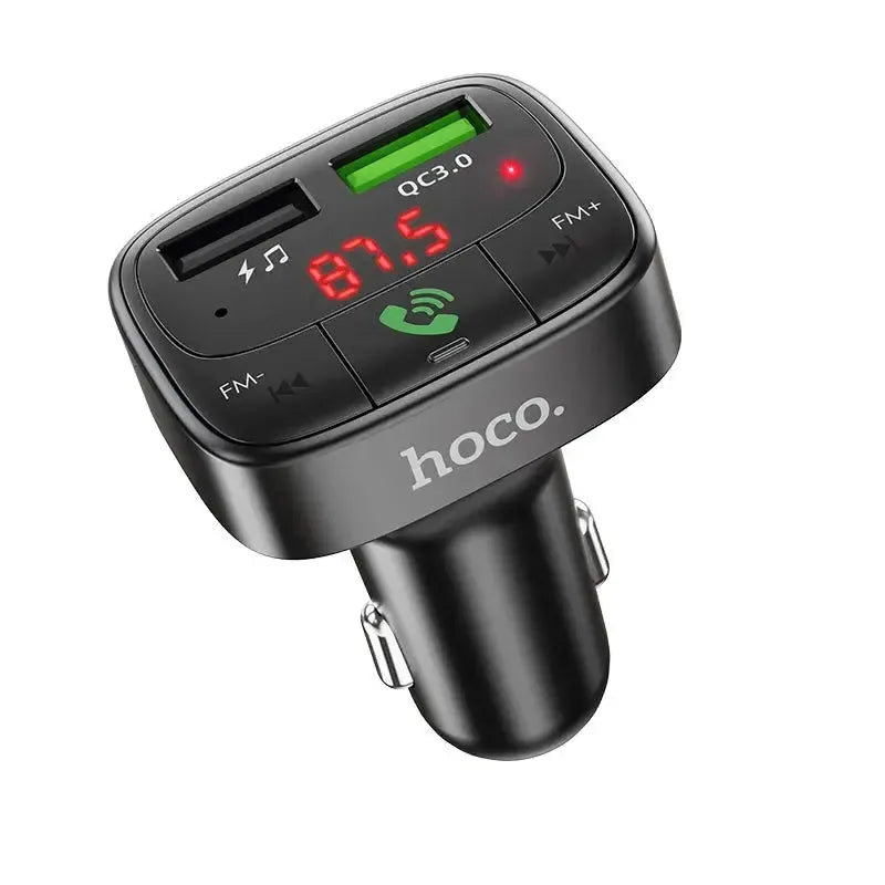 Hoco E59 Promise Dual USB QC 3.0 Bluetooth FM Transmitter Black
