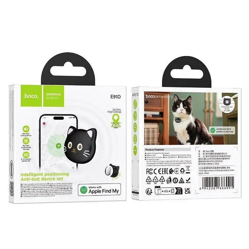 Hoco E91D Cat Collar Smart Anti-Lost Device Black