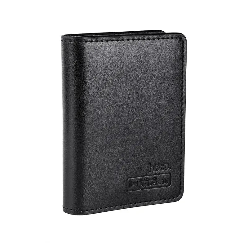 Hoco E91F Tiger Smart Anti-Lost Card Wallet Wireless Charging Black
