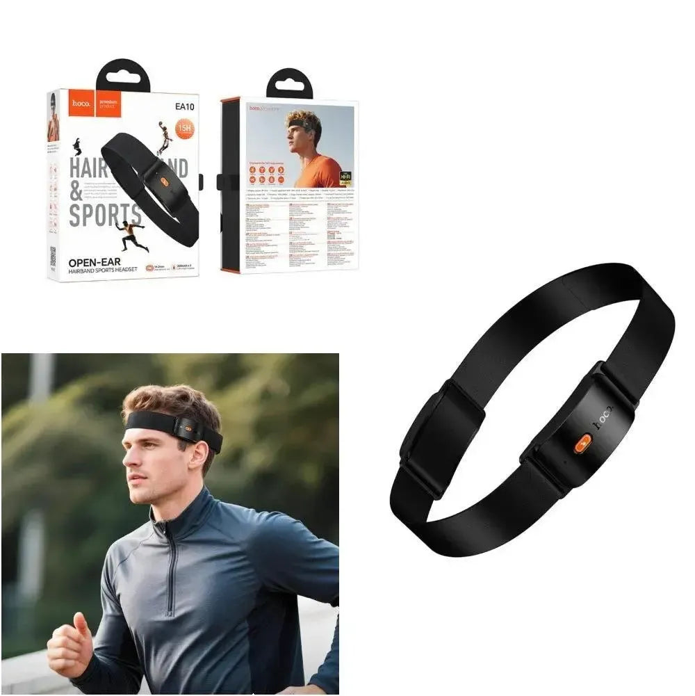 Hoco EA10 Energica Hairband Sports BT Headband Black
