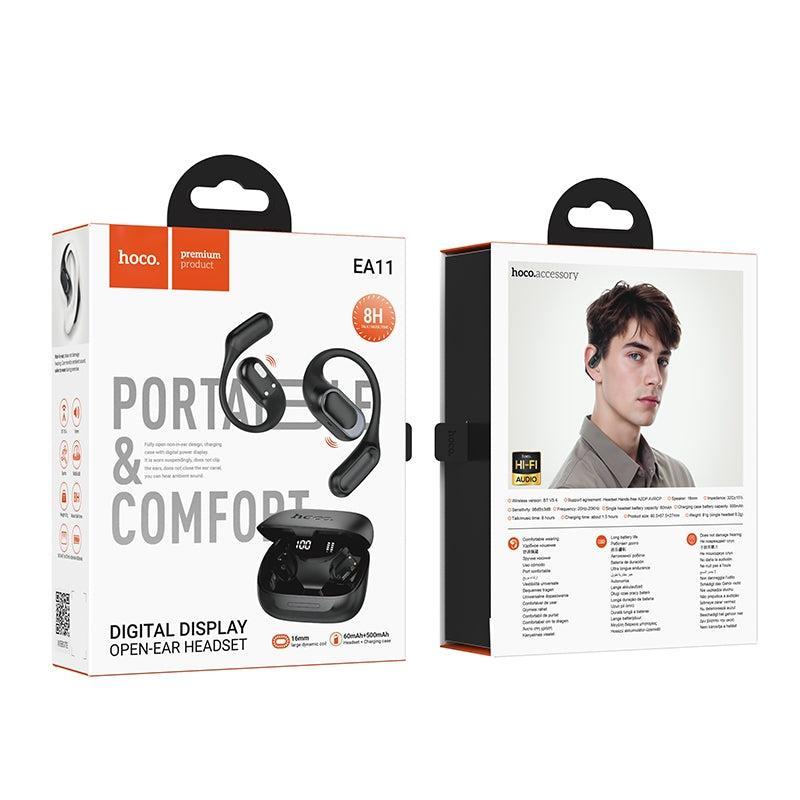 Hoco EA11 Honey Bone Conduction True Wireless BT Headset Black