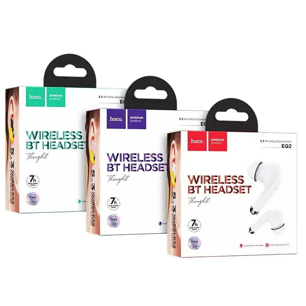 Hoco EQ2 TWS BT 5.3 Voice Assist Earphone Black