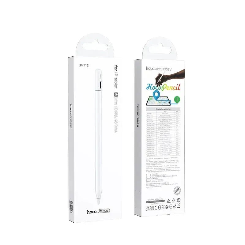 Hoco GM112 Intelligent Anti-Lost Active Capacitive Pen With Side Absorption Stylus Pen White