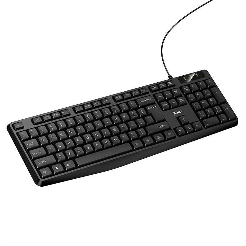 Hoco GM60 Cool Wired Profesional Office Keyboard Black