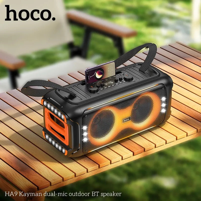 Hoco HA9 Kayman Dual Wireless Mic Outdoor BT Speaker 40W