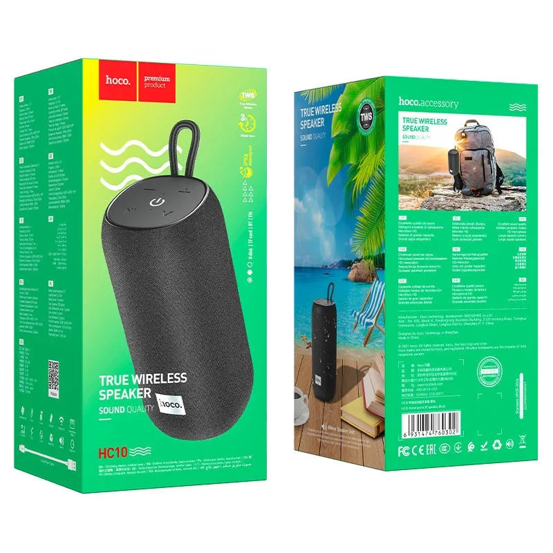 Hoco HC10 Sonar Portable Standerd Sports Bluetooth Speaker - Black