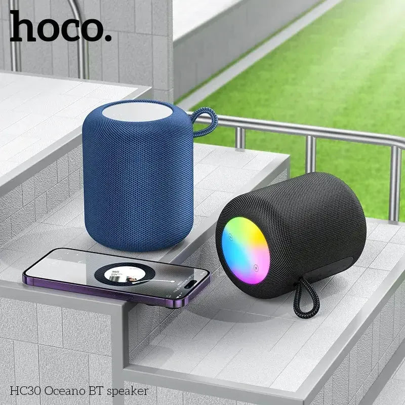 Hoco HC30 Oceano Colourful LED Touch Button BT Speaker Black