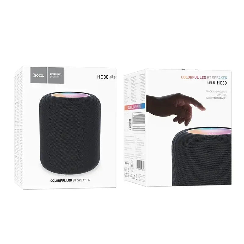 Hoco HC30 Oceano Colourful LED Touch Button BT Speaker Black