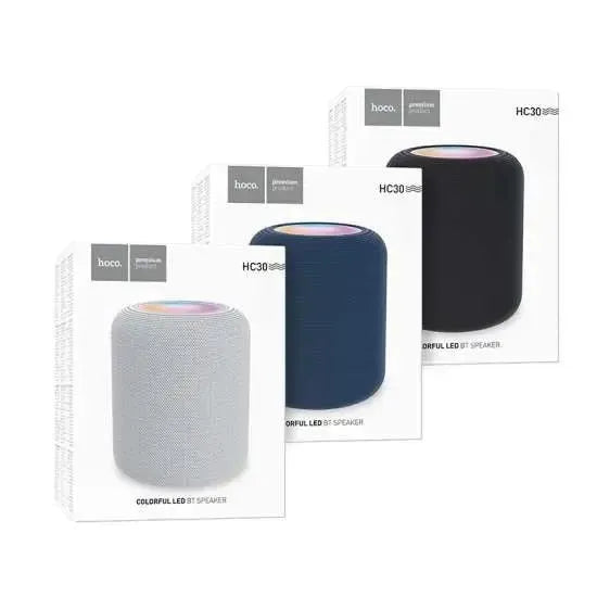 Hoco HC30 Oceano Colourful LED Touch Button BT Speaker Grey
