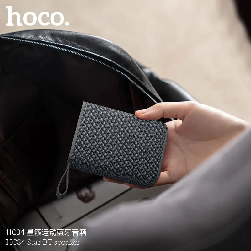 Hoco HC34 Star Mini Splash Proof BT Speaker Grey