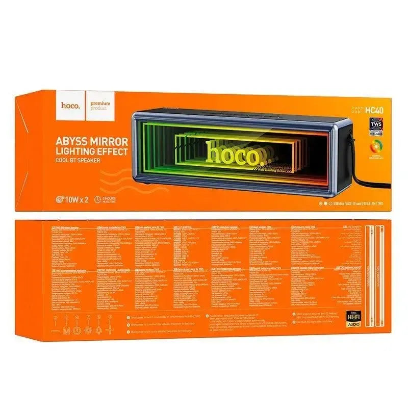 Hoco HC40 Luz Mirror Light Effect Sports BT Speaker Black