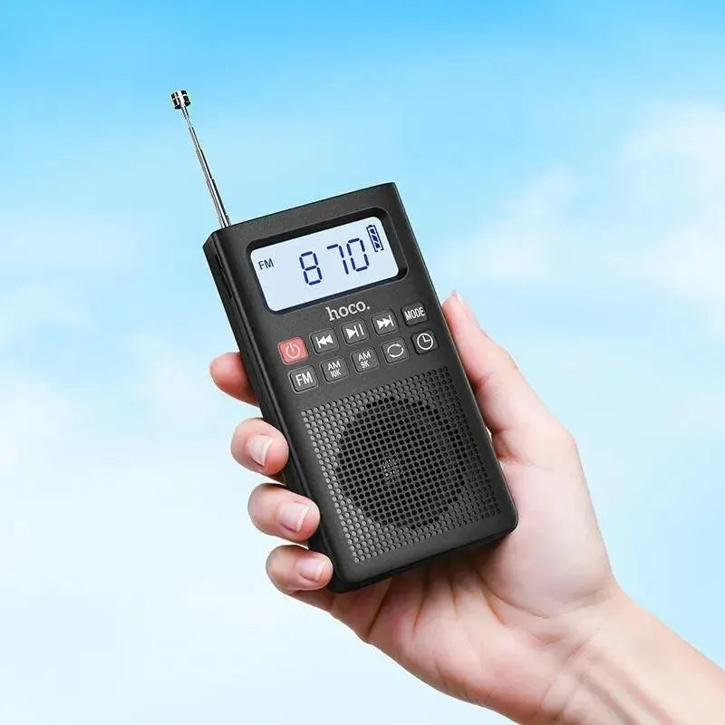 Hoco HI51 Portable 3-In 1 TF Card Radio Black