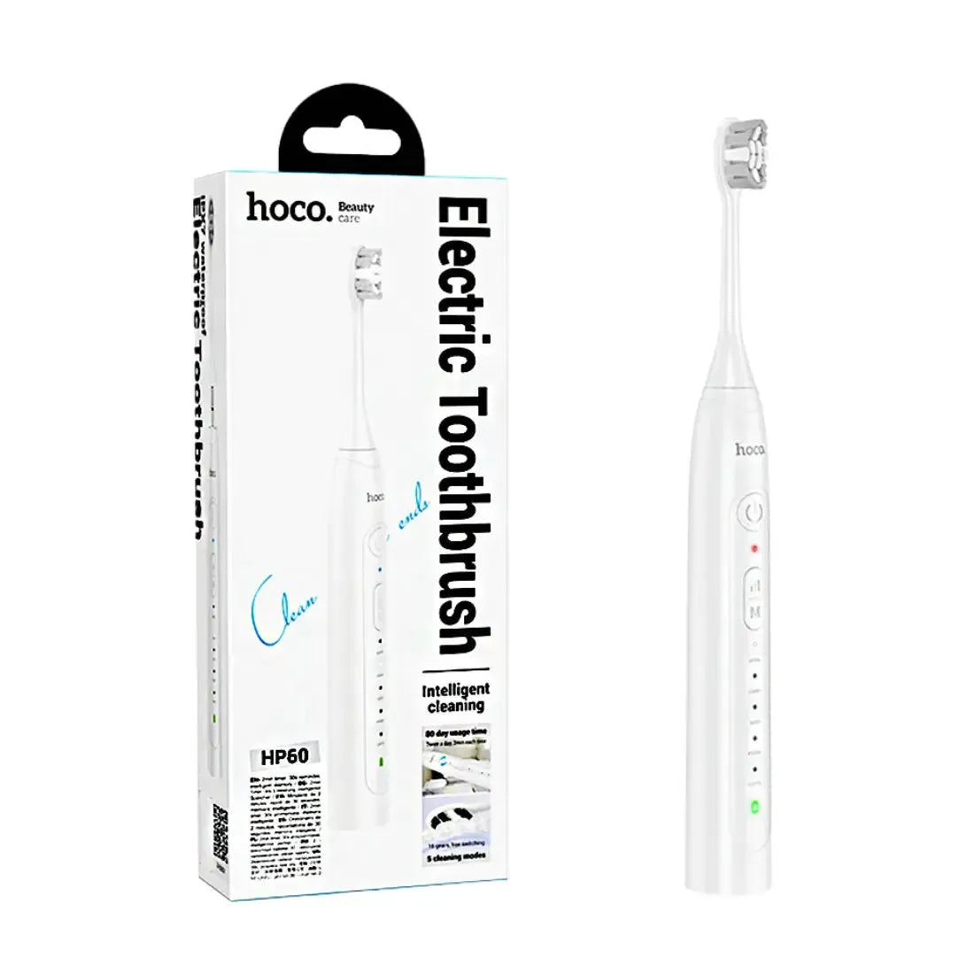 Hoco HP60 Intelligent 80 Days Usage 4 Head Electric Tooth Brush White