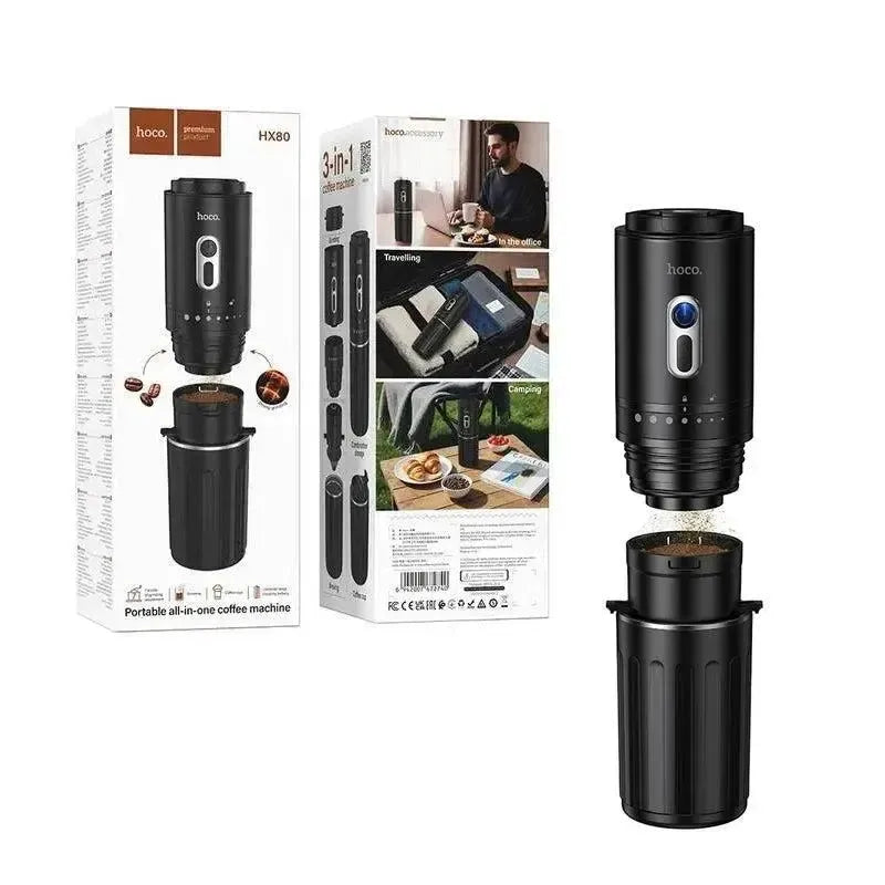 Hoco HX80 Portable All-In-One Coffee Machine Black
