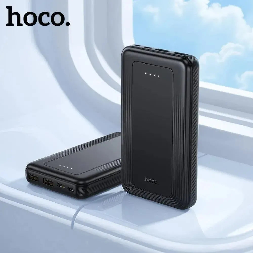 Hoco J165 Ultra Slim 4 Port Power Bank 10000mAh CCC Black