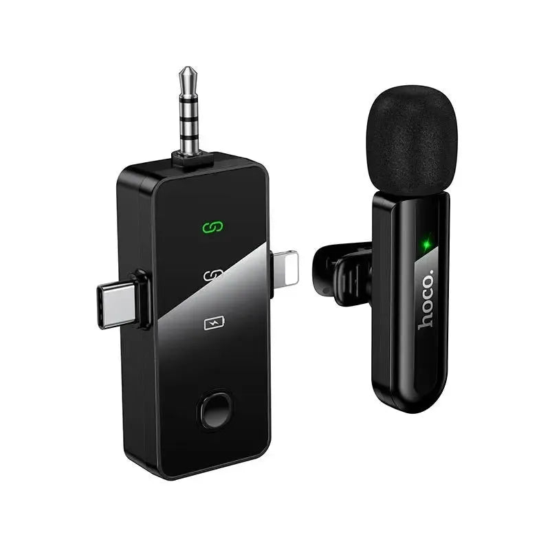 Hoco L20B Fair Wireless Microphone iP / Type-C / 3.5 Black