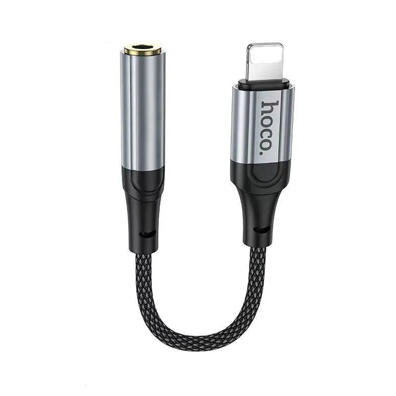 Hoco LS36A Fresh iP To 3.5 Digital Audio Converter Metal Gray