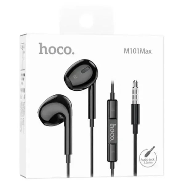 Hoco M101 Max Crystal Grace 3.5mm Wired Earphone With Mic Black