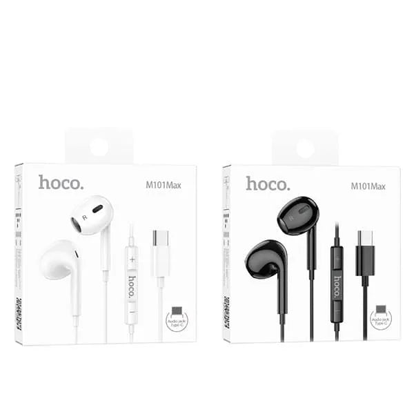 Hoco M101 Max Crystal Grace Type-C Wired Earphone With Mic Black