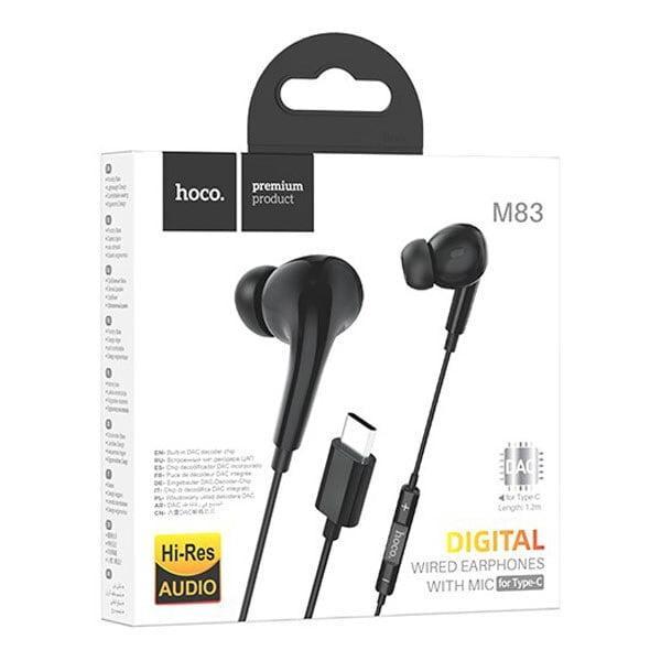 Hoco M83 Type-C Original Series Digital Earphones Black