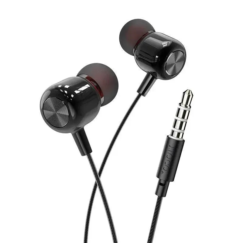 Hoco M87 String Single Button Control Universal 3.5mm Earphone with Mic Night Black