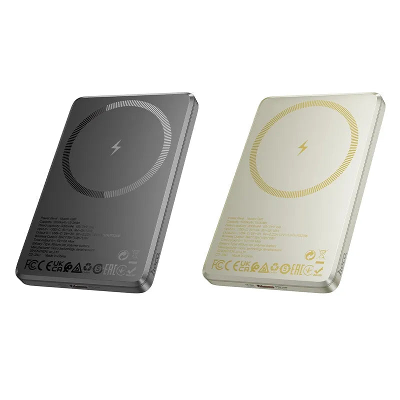 Hoco Q26 Joy PD20W Magnetic Magsafe Fast Charging Power Bank 5000mAh Gold
