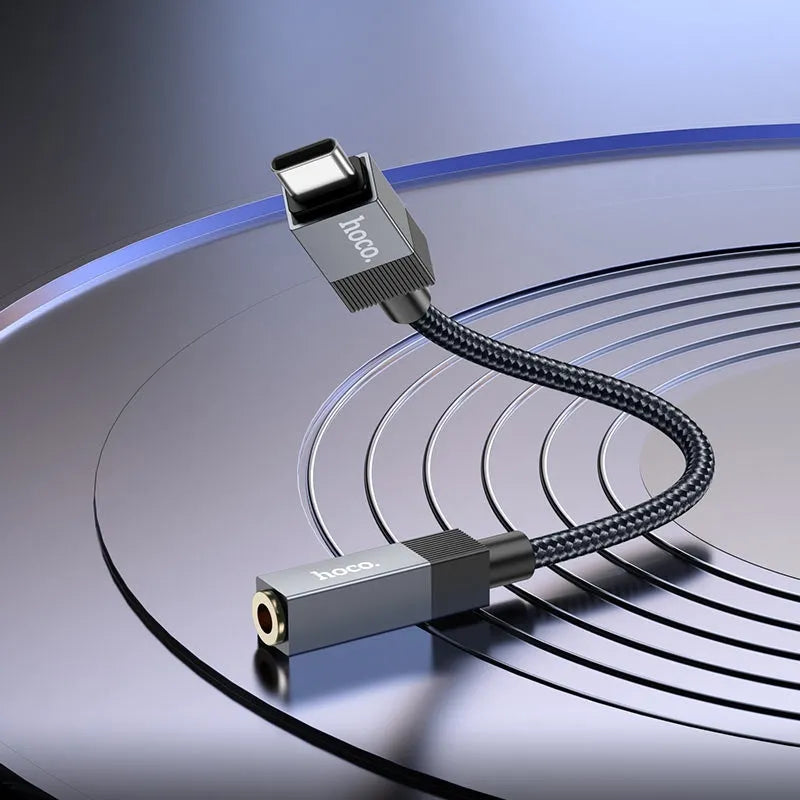 Hoco UPA32C Clever Type-C To 3.5 Digital Audio Converter Black