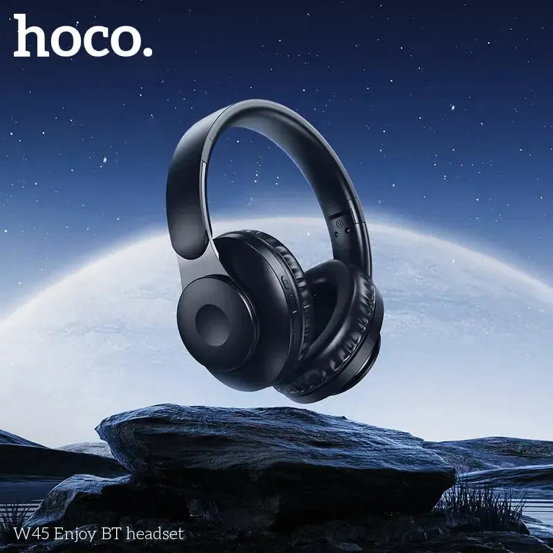 Hoco W45 High Bass 46 Hours Playtime BT Headset Blue