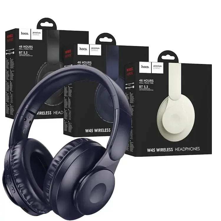 Hoco W45 High Bass 46 Hours Playtime BT Headset Blue
