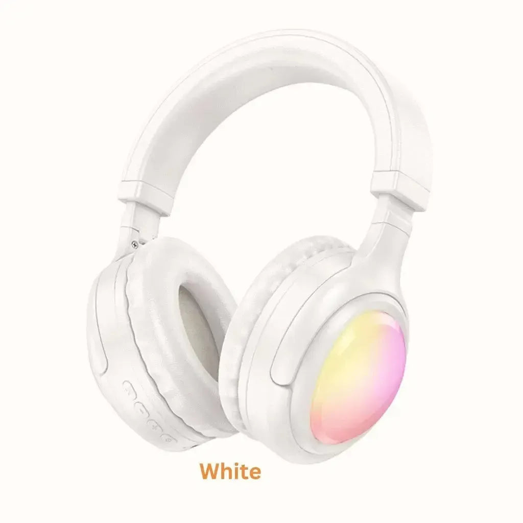 Hoco W48 Focus RGB Bluetooth Headphones White