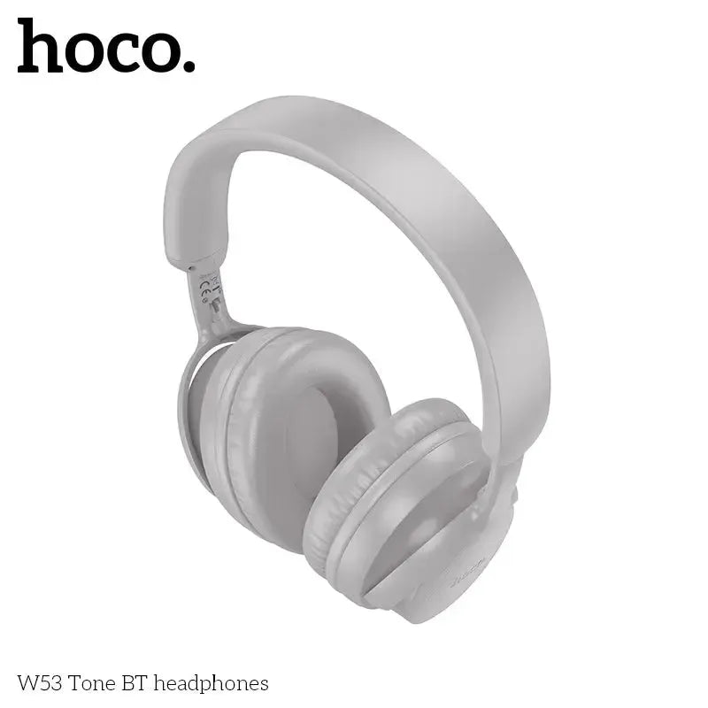 Hoco W53 Tone Premium Wireless BT Headphones Mist White Grey