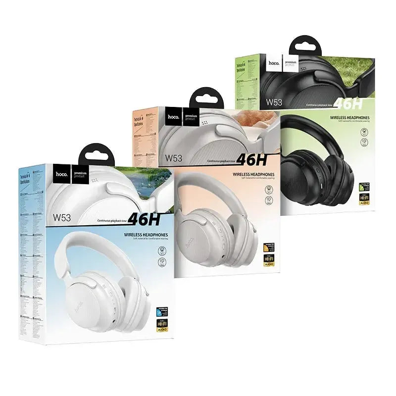 Hoco W53 Tone Premium Wireless BT Headphones Mist White Grey