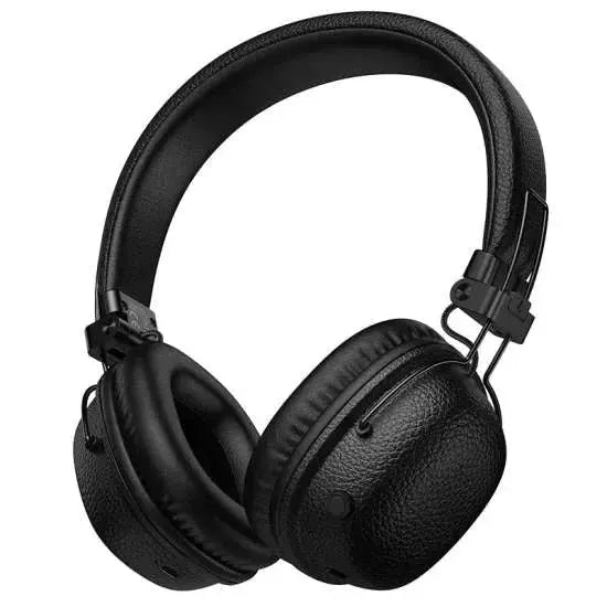 Hoco W64 Earl Leather Texture 32Hr BT Headphone Black