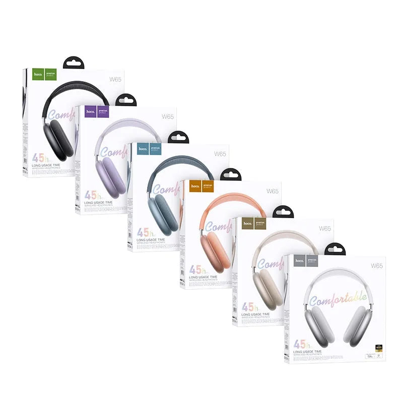 Hoco W65 Happy 45H Over the Ear BT Headphones Orange