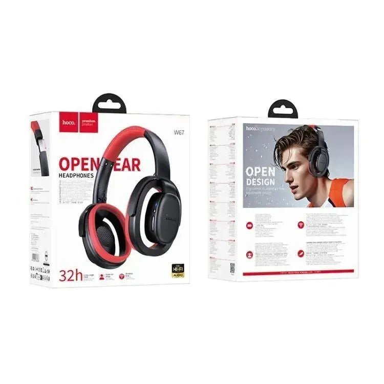 Hoco W67 New Design Rhyme Open BT Headphones Black