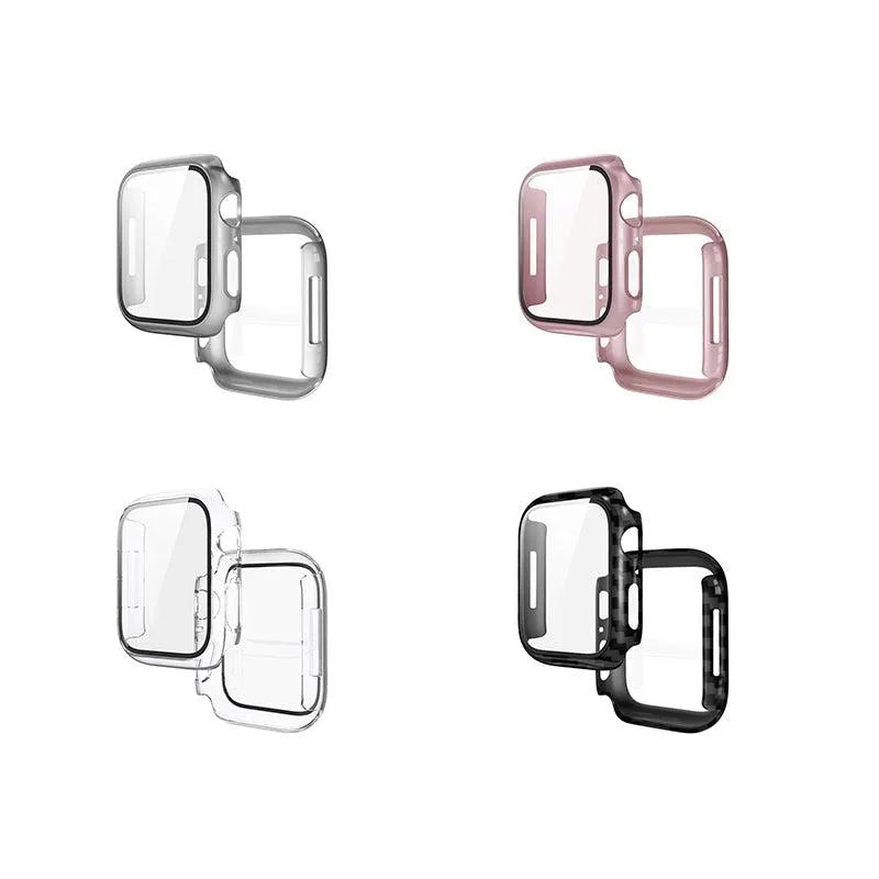 Hoco WS3 Shadow Series Film Integrated Protective Case for iWatch Series 7/8 (41mm) Rose Gold