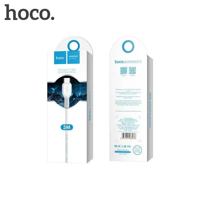 Hoco X20 Type-C Flash Charging Cable 2M (White)