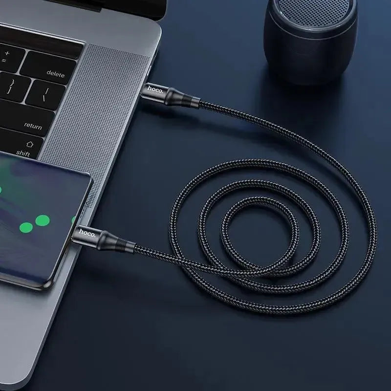 Hoco X50 C To C Exquisito Braided Charging Cable 100W L=1M