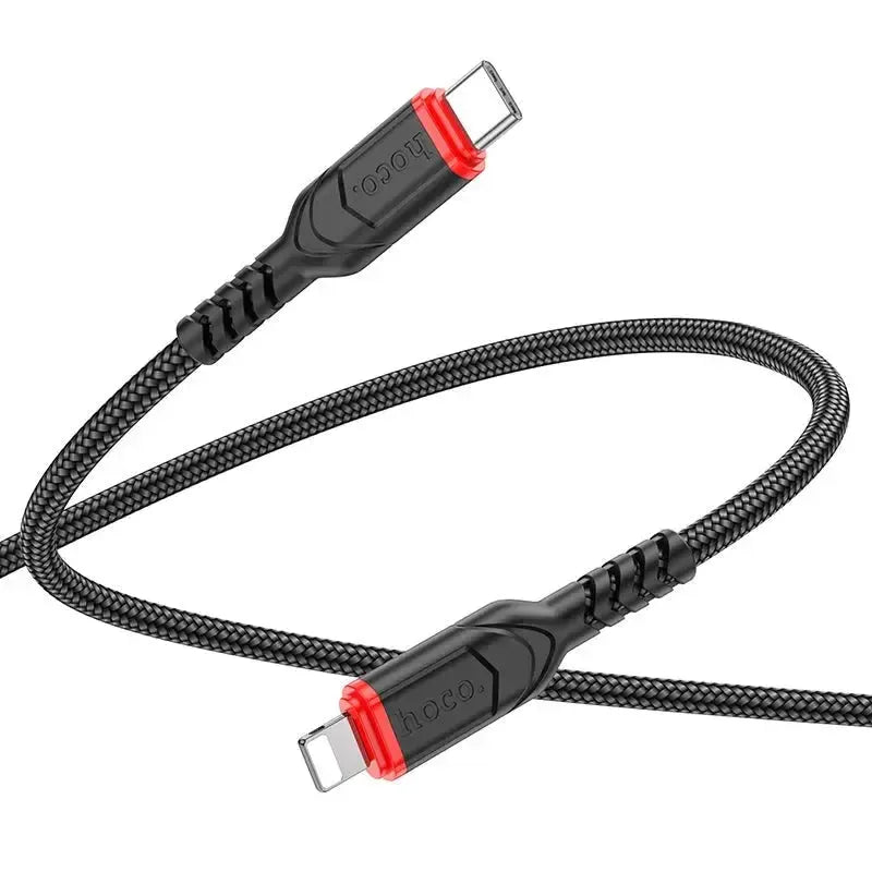 Hoco X59 Victory PD Type-C To Lightning Charging Cable 3M Black