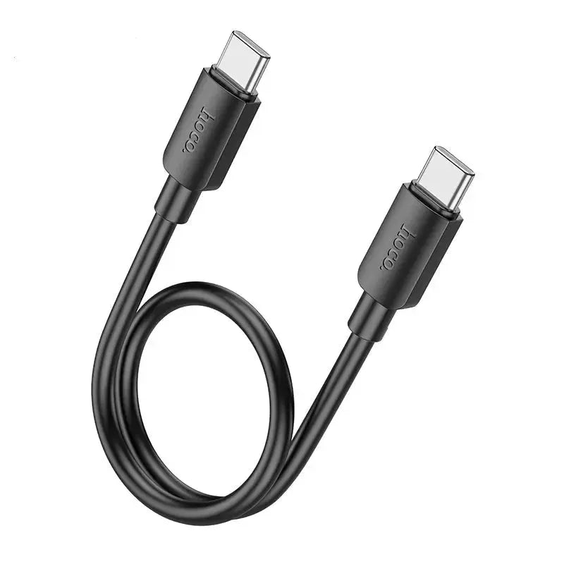 Hoco X96 Hyper Type-C To Type-C Fast Charging Cable 60W L=0.25M Black