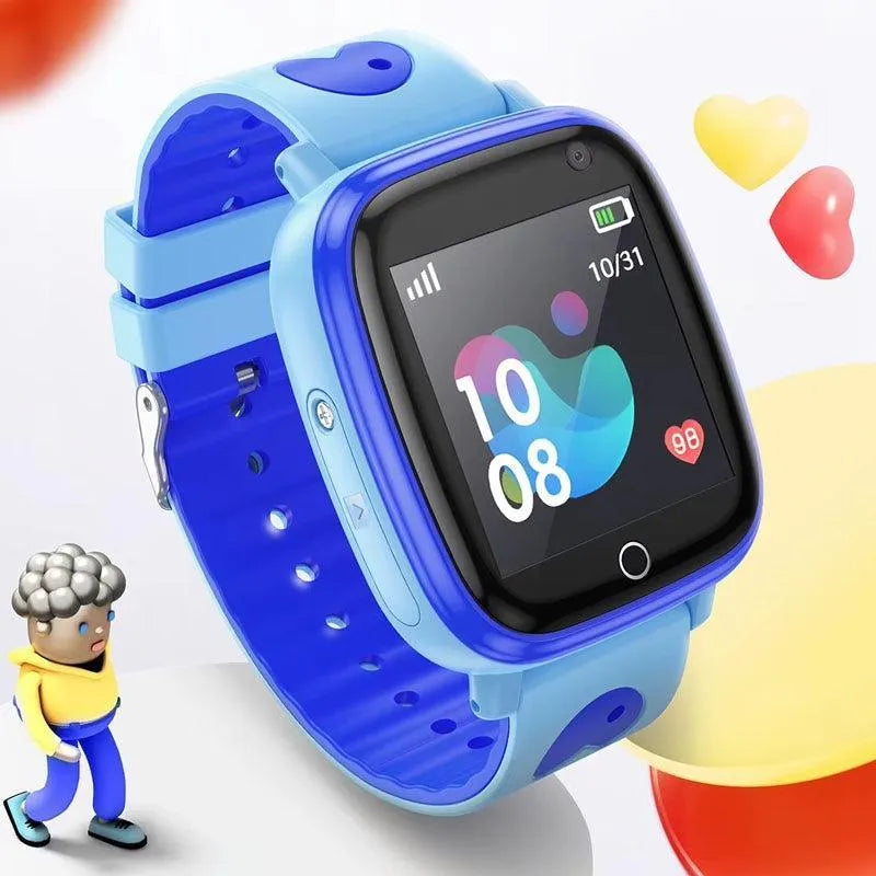 Hoco Y100 Real Time Monitor Kids Watch With Call Function Blue