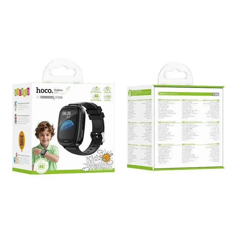Hoco Y106 Kids 4G IP67 SIM Phone Watch Black
