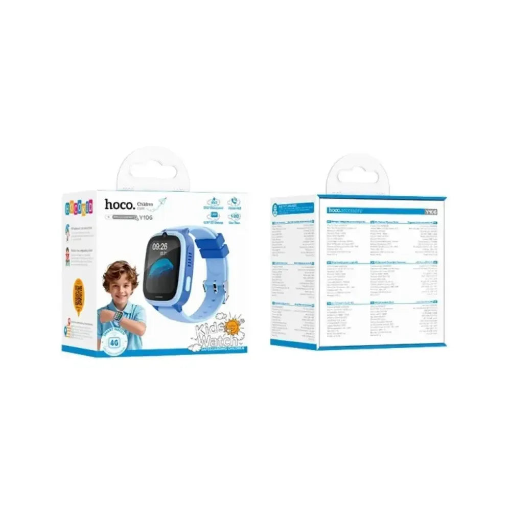 Hoco Y106 Kids 4G IP67 SIM Phone Watch Blue
