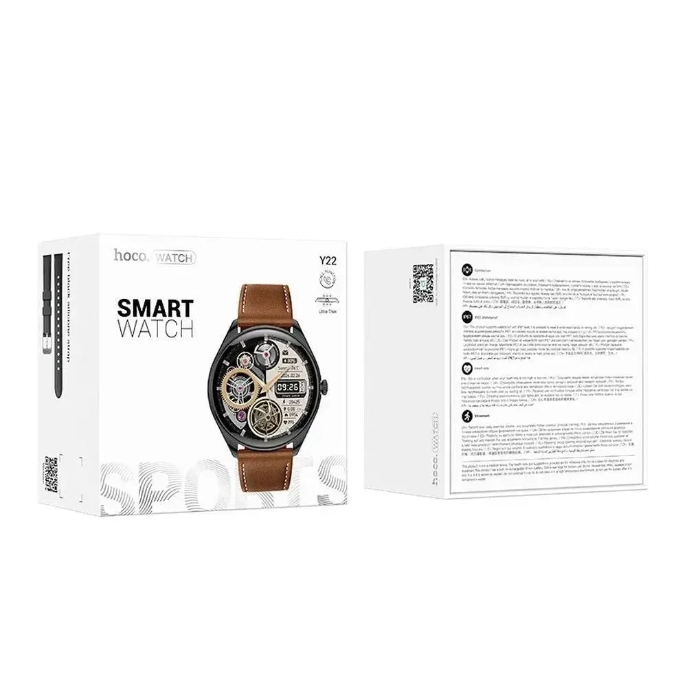 Hoco Y22 Smart Ultra Thin Sports Watch Calling Version Black