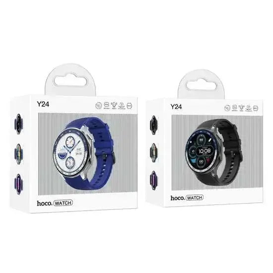 Hoco Y24 AMOLED Smart AMOLED IP67 Sports Watch Call Version Silver