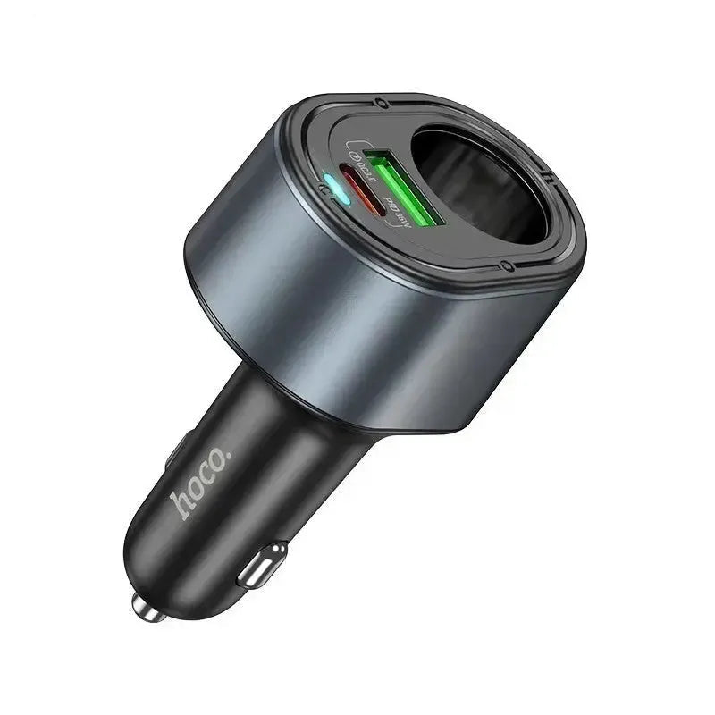 Hoco Z56 Friend PD35W+QC3.0 Cigarette Lighter Car Charger Black