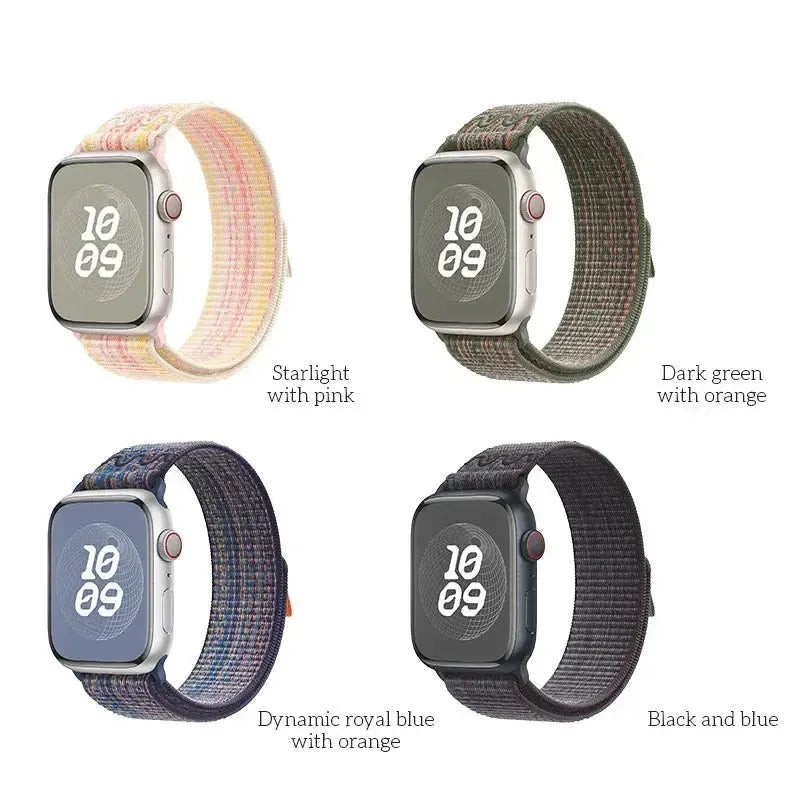 Hoco iWatch WA25 Original Series Nylon Strap 42/44/45/49mm Starlight With Pink