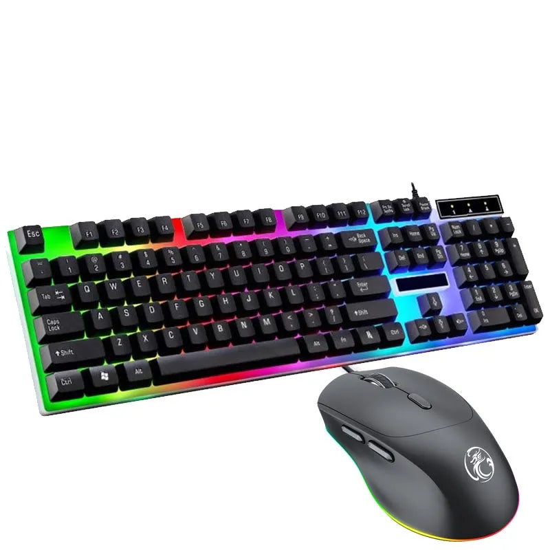 IMICE AN-350 USB Wired Backlit Mechanical Gaming Keyboard And Mouse Combo Black