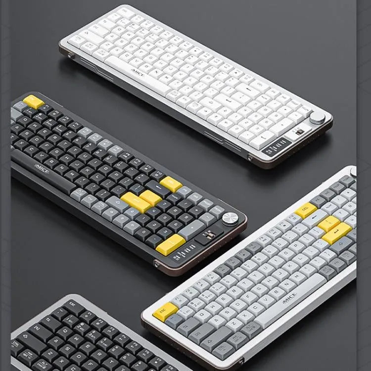 IMICE AN-800 99 Key 2.4GHz+BT 3 Channel Portable Keyboard White&Gray&Yellow